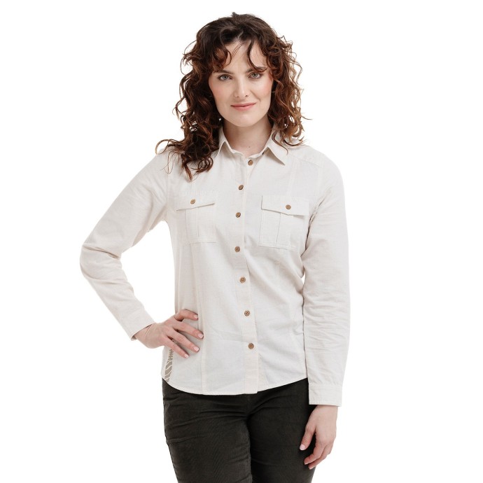 Bushman damen Leinenhemd creme